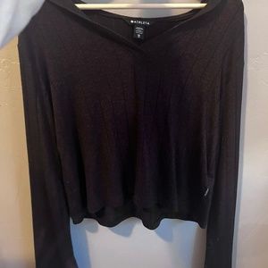 Athleta pullover crop hoodie